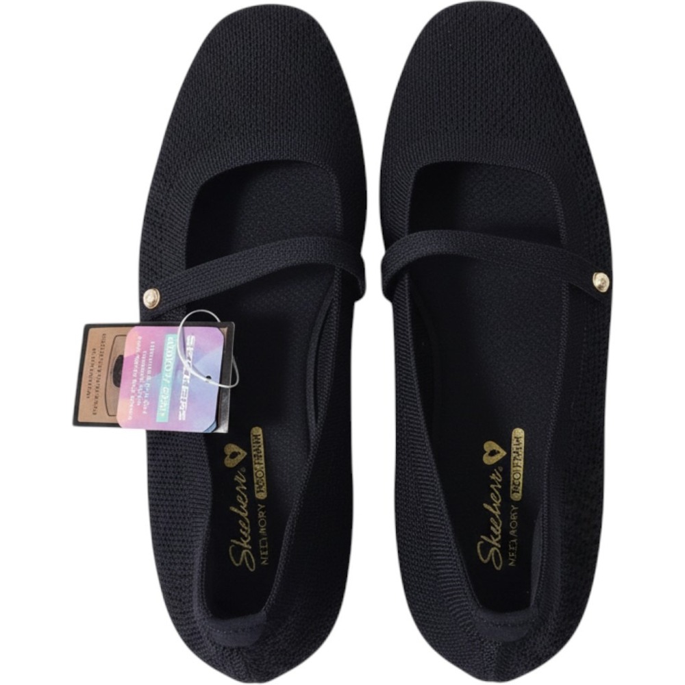 Skechers Cleo 2.0 Love Spell Women 10 Navy Mary Jane Memory Foam Flats 159057